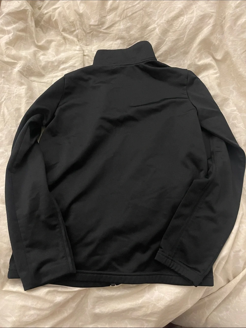 Nike Black Full-Zip Lightweight Jacket with White Swoosh